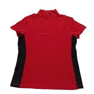 Women's short-sleeved turtleneck t-shirt, color Red, size M